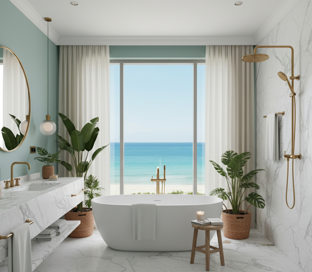Dubai luxury bathroom colour schemes