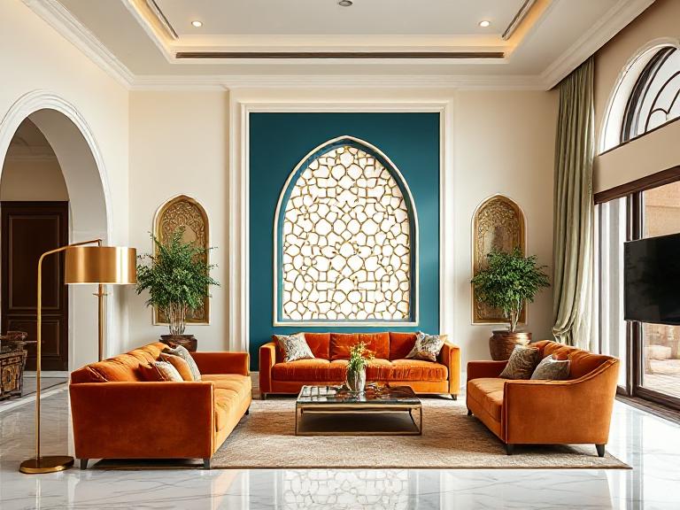 luxury home colour palette Dubai case study