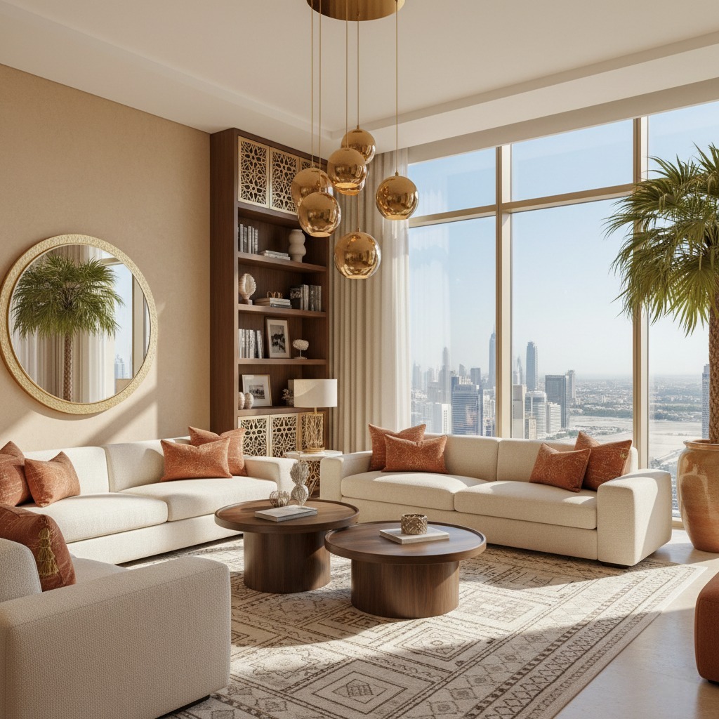 Luxury home colour palette Dubai desert neutrals