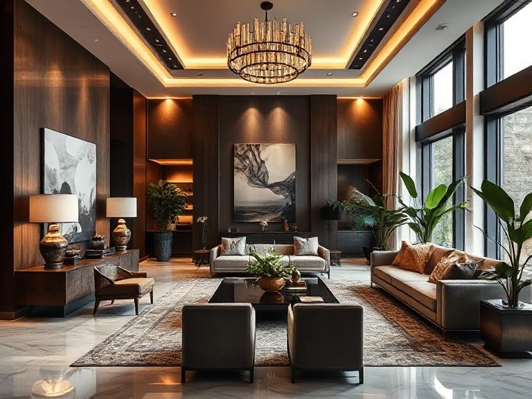 Complete luxury interior design showcasing all ten timeless principles