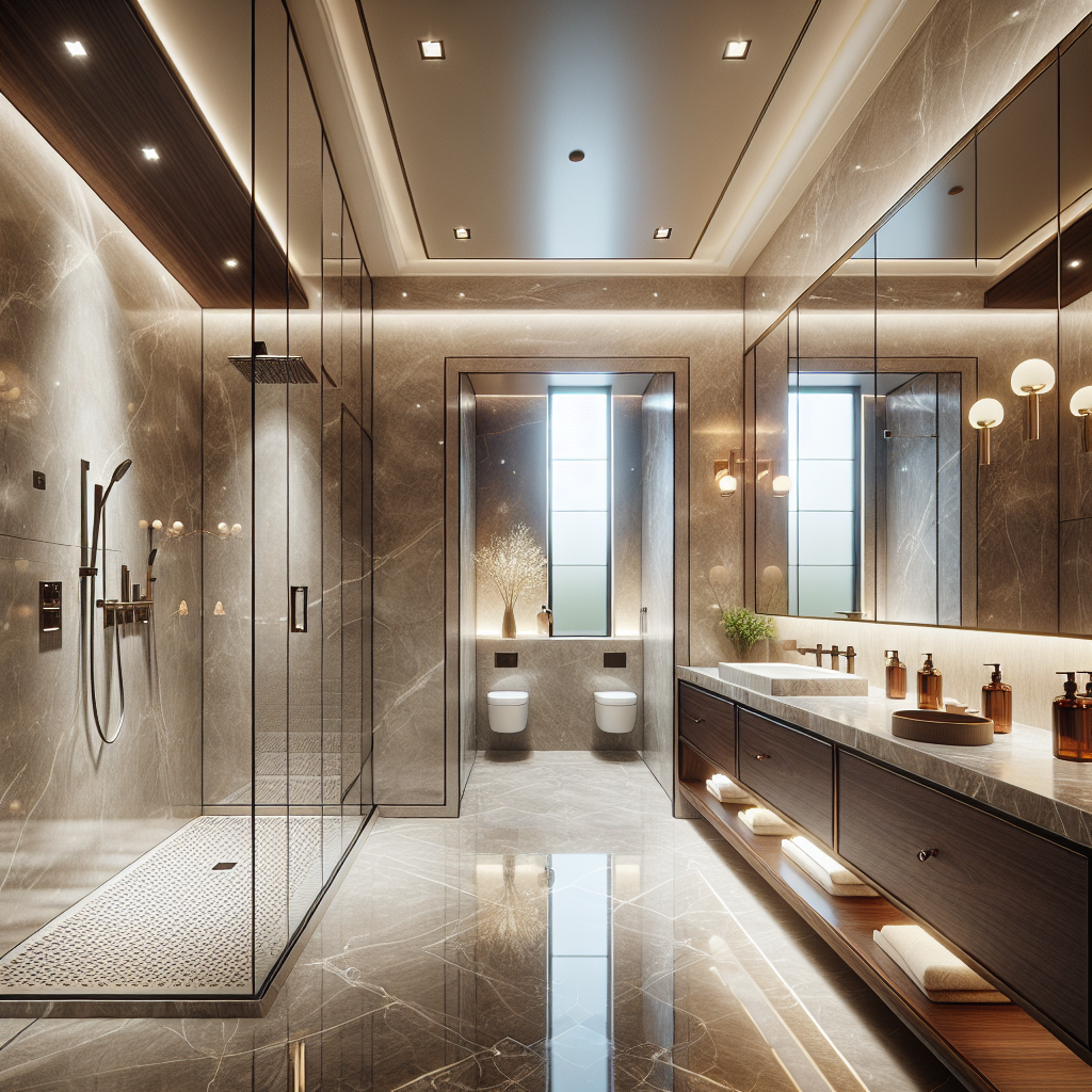 Luxury UK bathroom with walk-in shower and contemporary fixtures adding property value